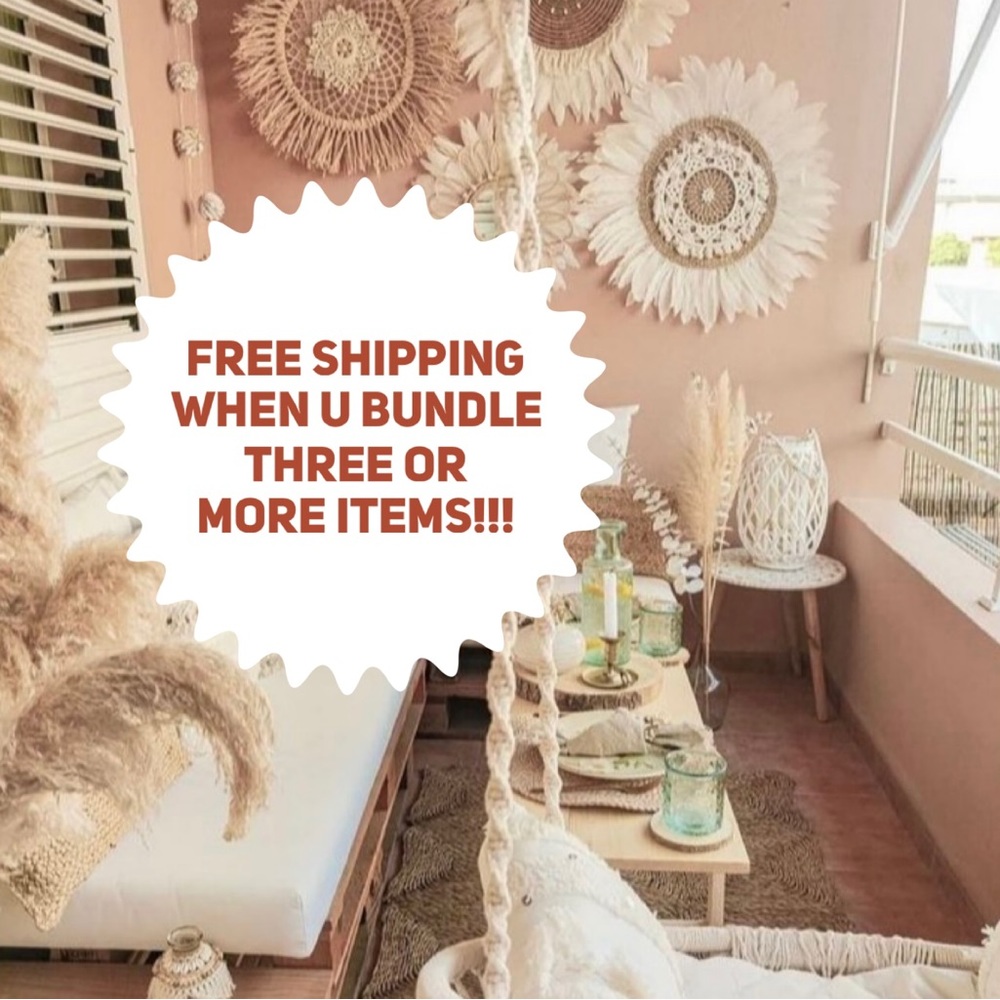 Bundle 3 or more items and shipping is free!!!